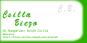 csilla biczo business card
